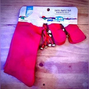 NWT • Merry & Bright • Santa’s Pawfect Pair • Human and Dog Sock Set • Socks